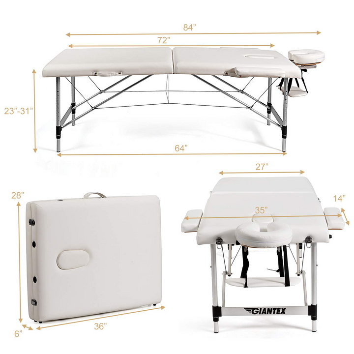 Giantex 84" Massage Table Professional Portable Massage Bed