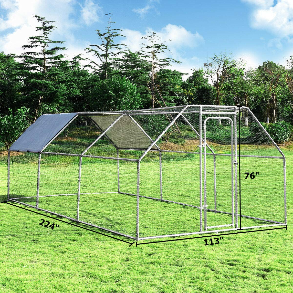 Giantex Large Metal Chicken Coop