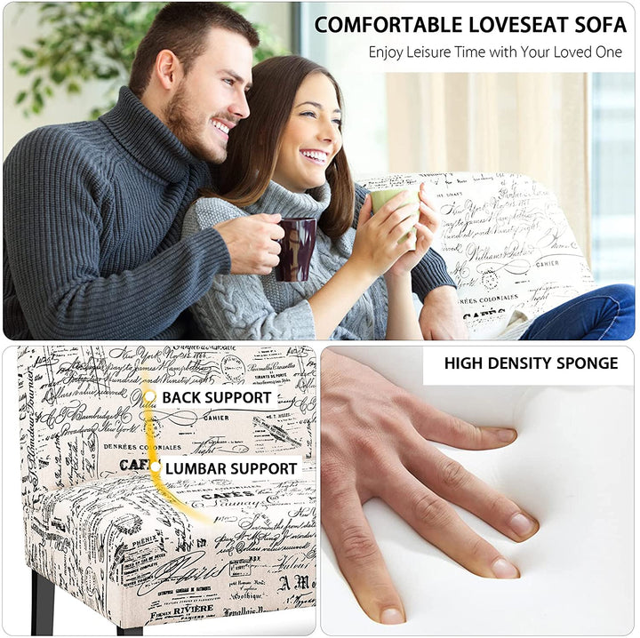 Armless Loveseat Sofa Modern Sofa Chair - Giantexus