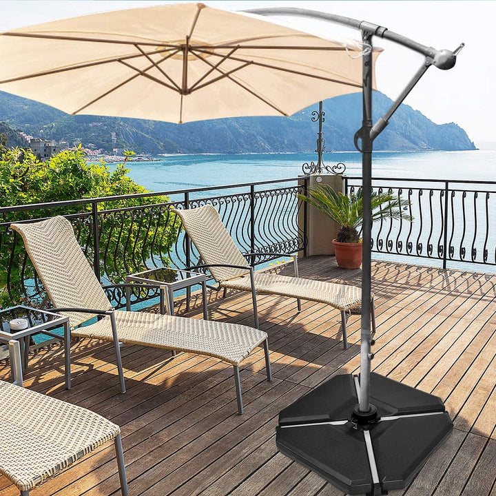 4PCS Patio Umbrella Base Weight (Triangular 33"X33") - Giantexus