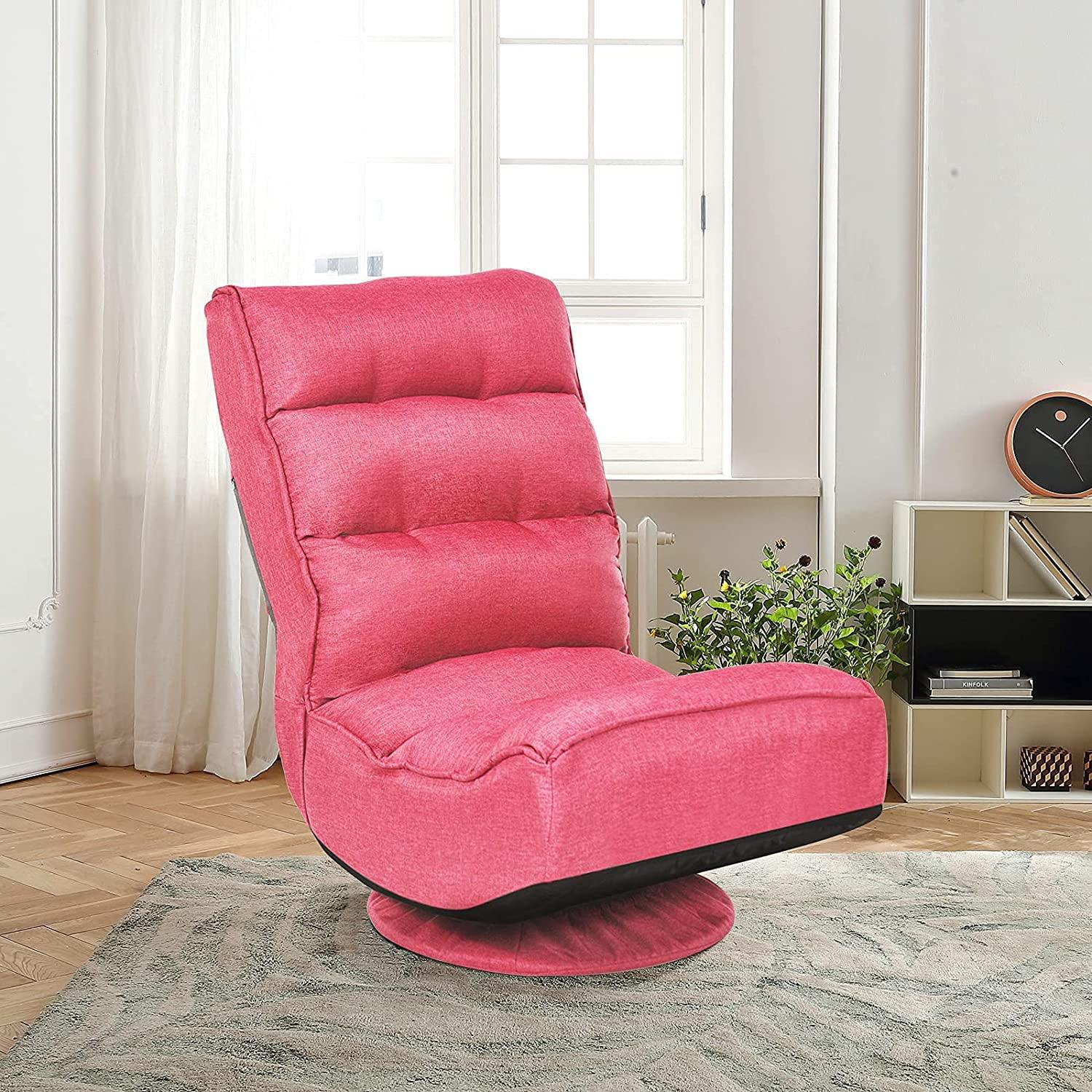 360 Degree Swivel Floor Chair, Lazy Sofa Lounge Chair - Giantexus