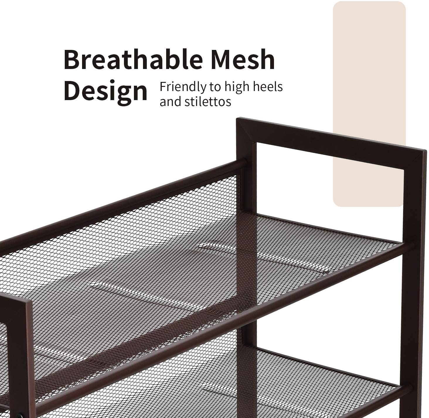 4-Tier Metal Shoe Rack, Shoe Storage Organizer - Giantexus