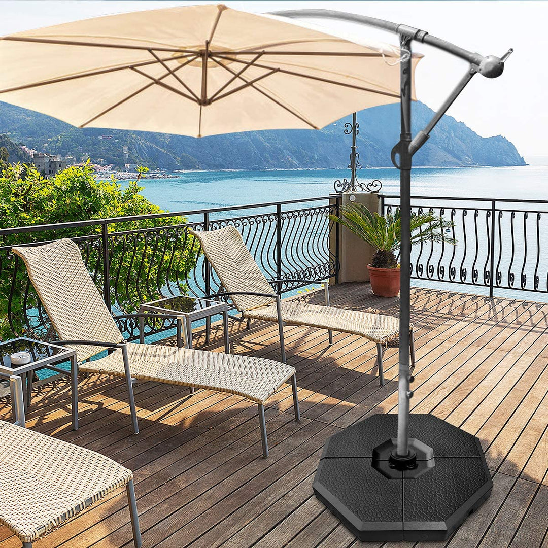 4PCS 350 lbs Offset Patio Umbrella Base - Giantexus