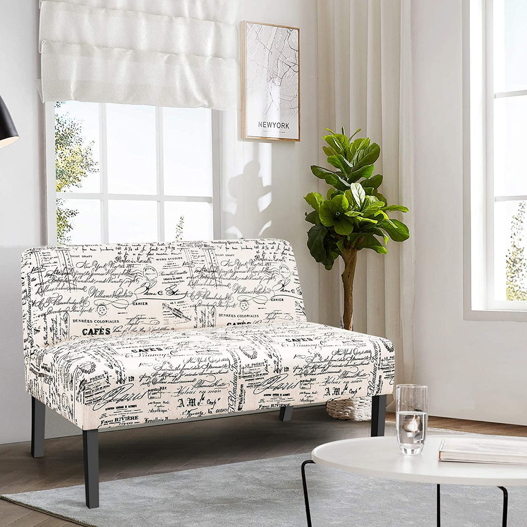 Armless Loveseat Sofa Modern Sofa Chair - Giantexus