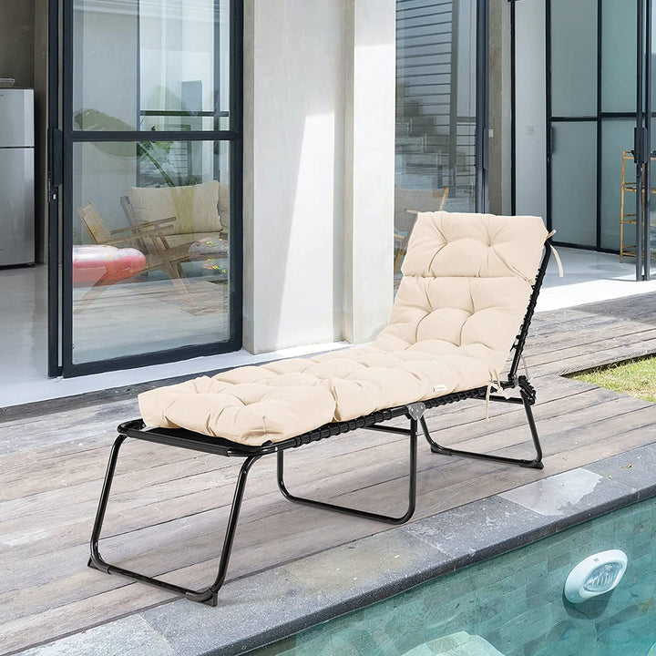Giantex Set of 1/2/4 Lounge Chair Cushion(73X22X4 Inch)