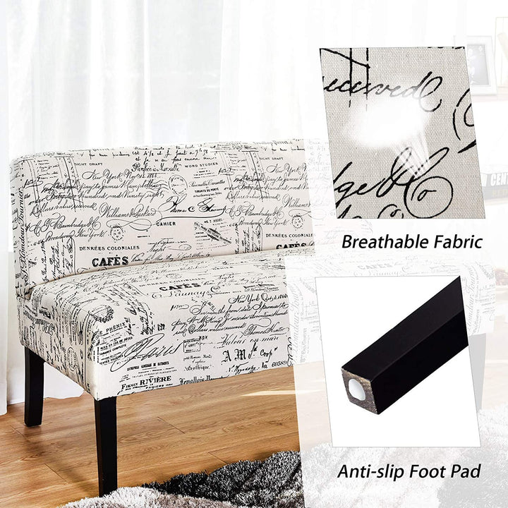 Armless Loveseat Sofa Modern Sofa Chair - Giantexus