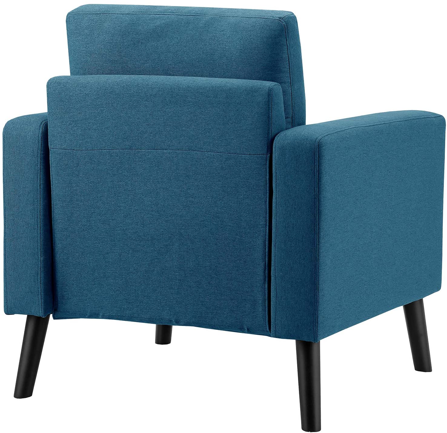 Giantex Modern Accent Chair, Mid-Century Upholstered Armchair Club Chair - Giantexus