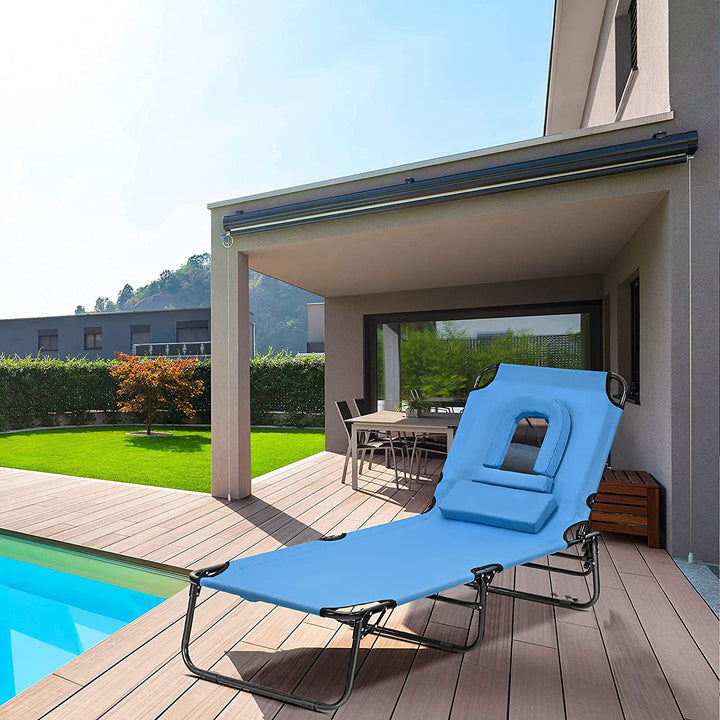 Beach Lounge Chair Chaise Lounge Chairs - Giantexus
