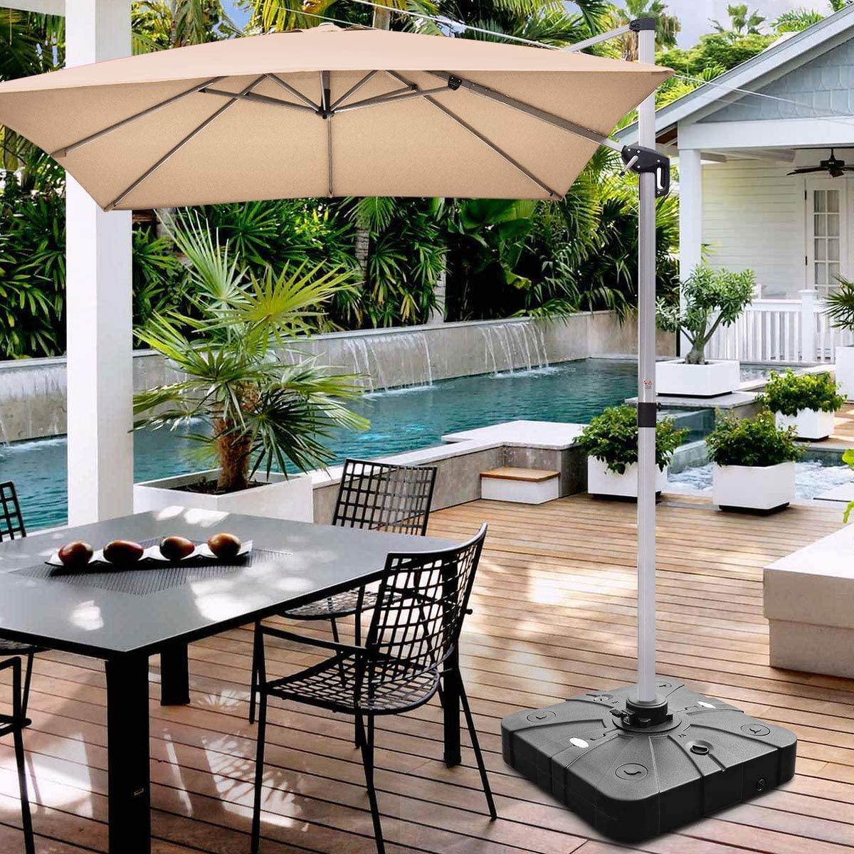 giant tiger patio umbrella base Buy 260lbs Offset Patio Umbrella Base with Wheels