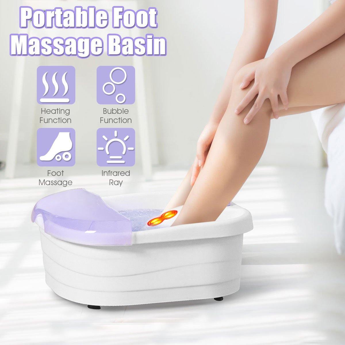 Giantex Foot Spa Bath Massager, Heated Foot Baths Machine - Giantexus