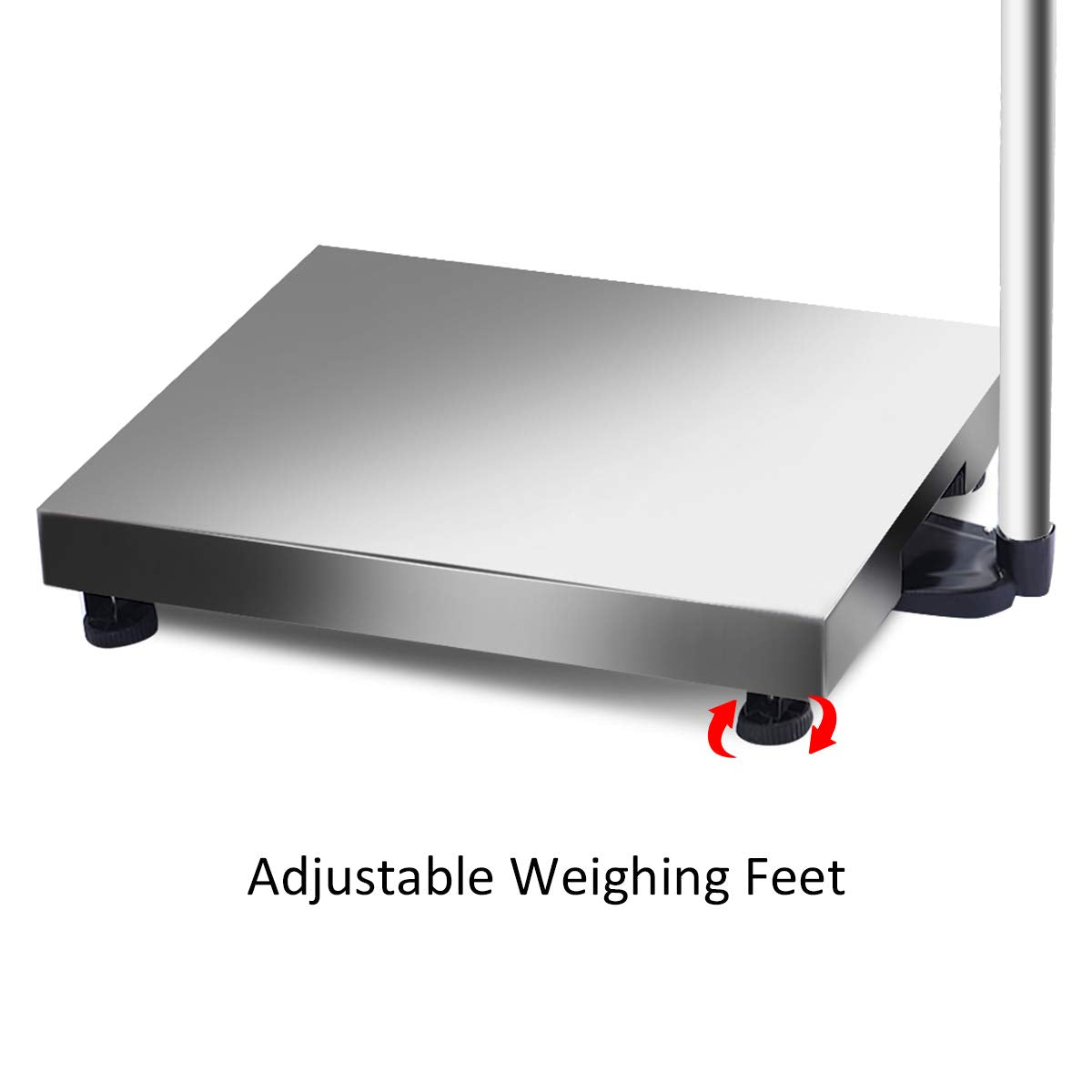 Giantex 660lbs Weight Computing Digital Scale Floor Platform Scale Postal Scale Accurate Shipping Mailing LB/KG Price Calculator, Silver - Giantexus