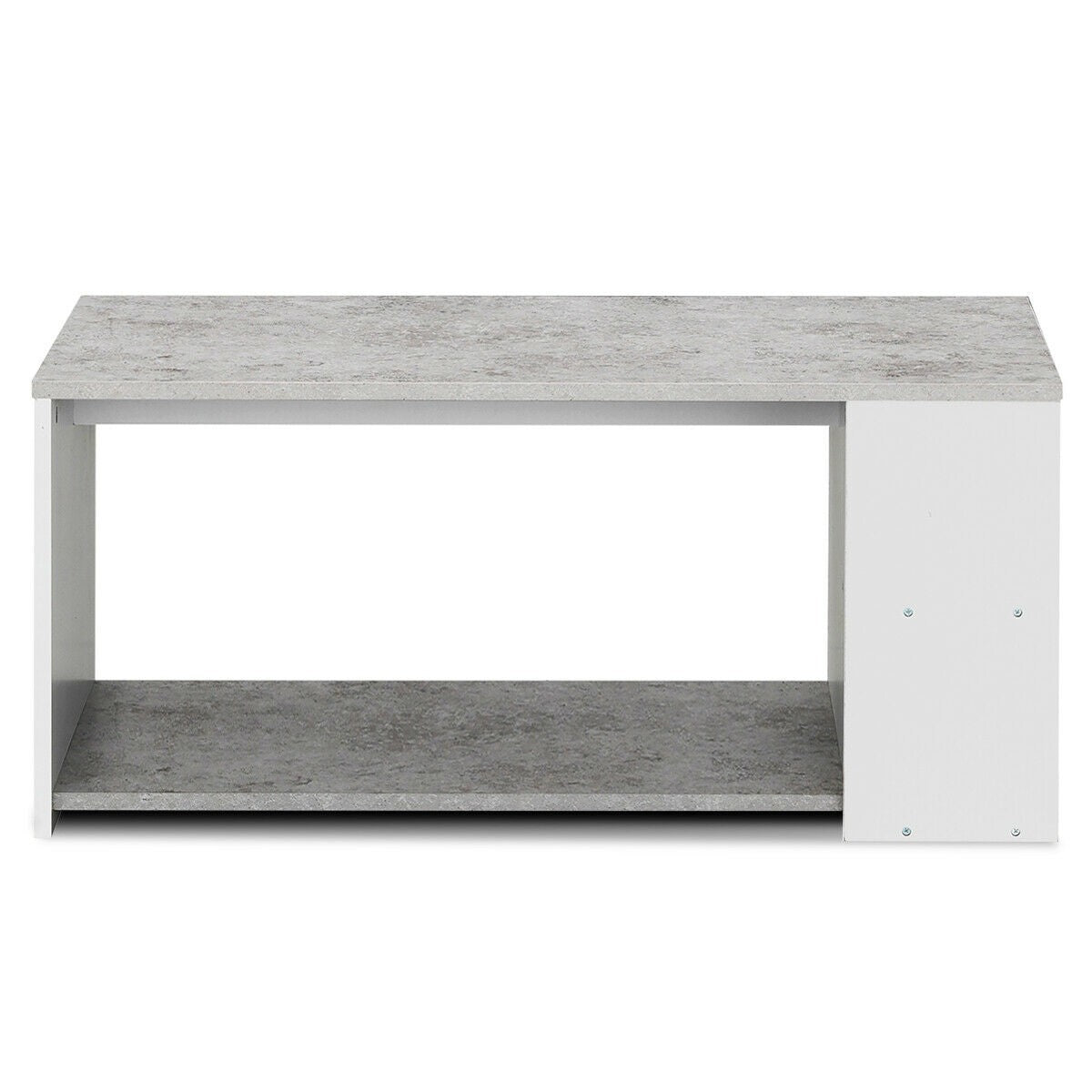 Coffee Table with Storage Shelves Stable Frame,Smooth Surface & Extra Storage Space