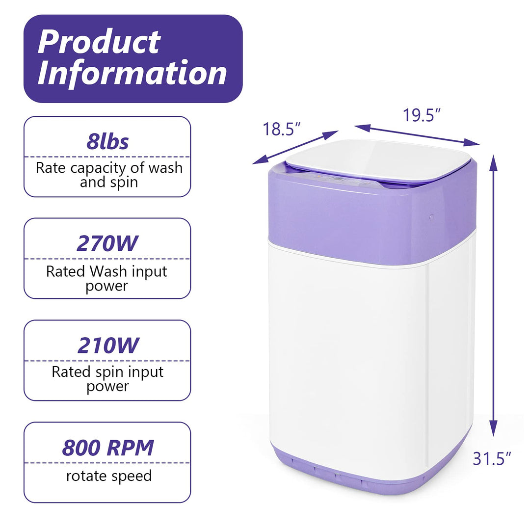 Portable Baby Laundry Washer and Dryer Combo