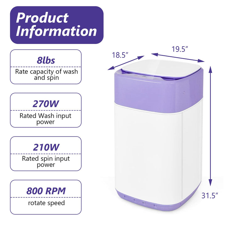 Portable Baby Laundry Washer and Dryer Combo
