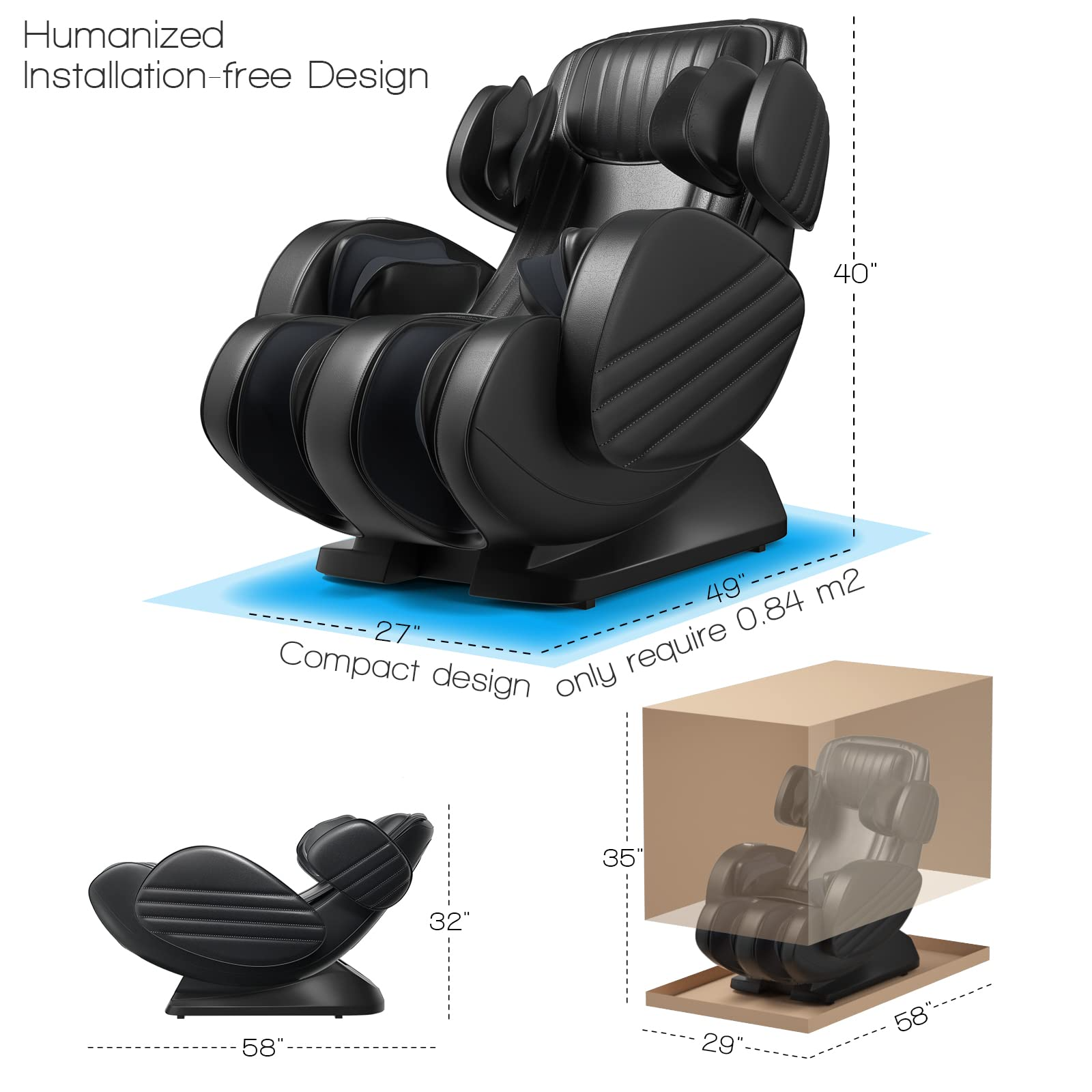 Giantex Full Body Massage Chair, Electric Shiatsu Recliner