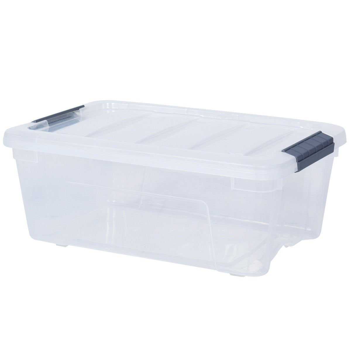 Giantex 12 Pack Storage Box Storage Tote Boxes W/Clear Lid 12.7 Quart