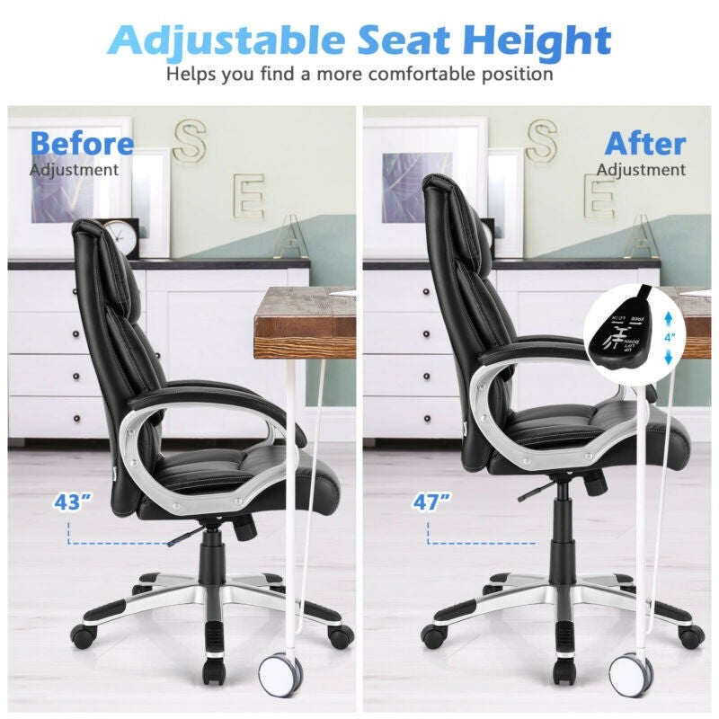 Executive Office Chair, Comfortable Adjustable Ergonomic Computer Office Chair