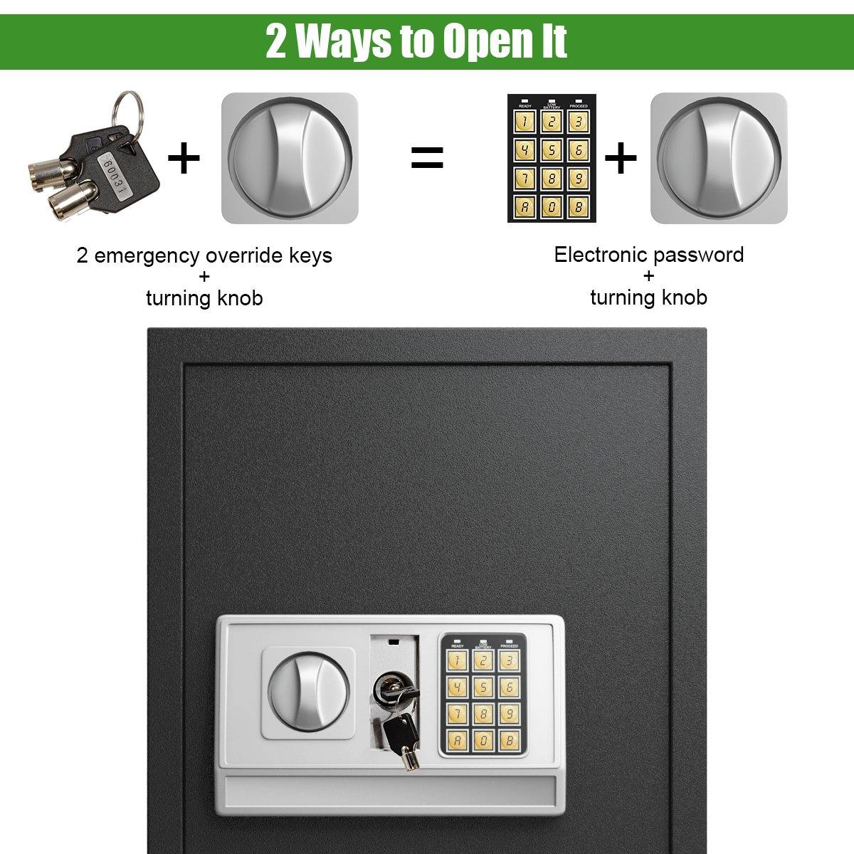 Large Digital Electronic Safe Box Keypad Lock Security - Giantexus