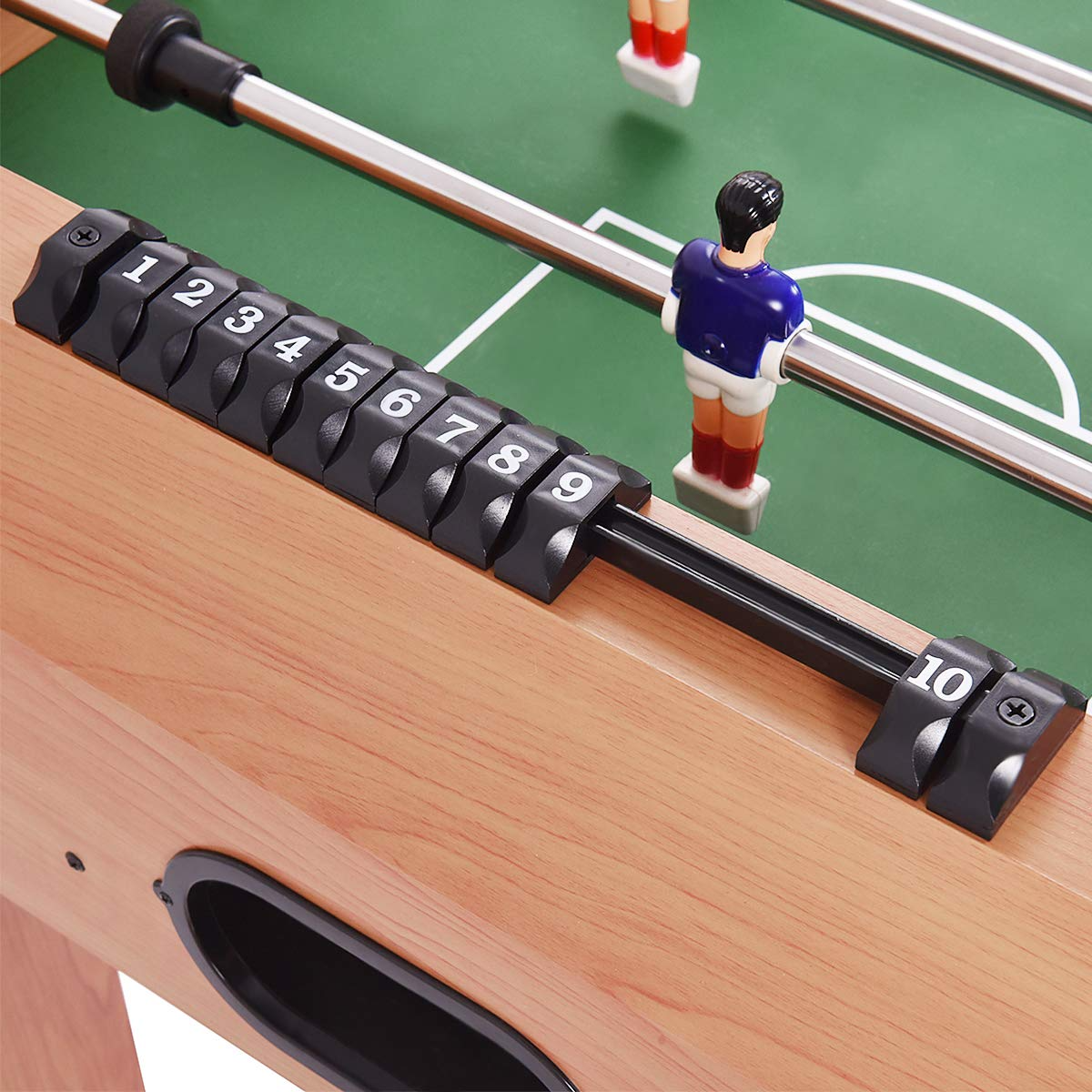 Giantex 48'' Wooden Soccer Table Game w/ Footballs