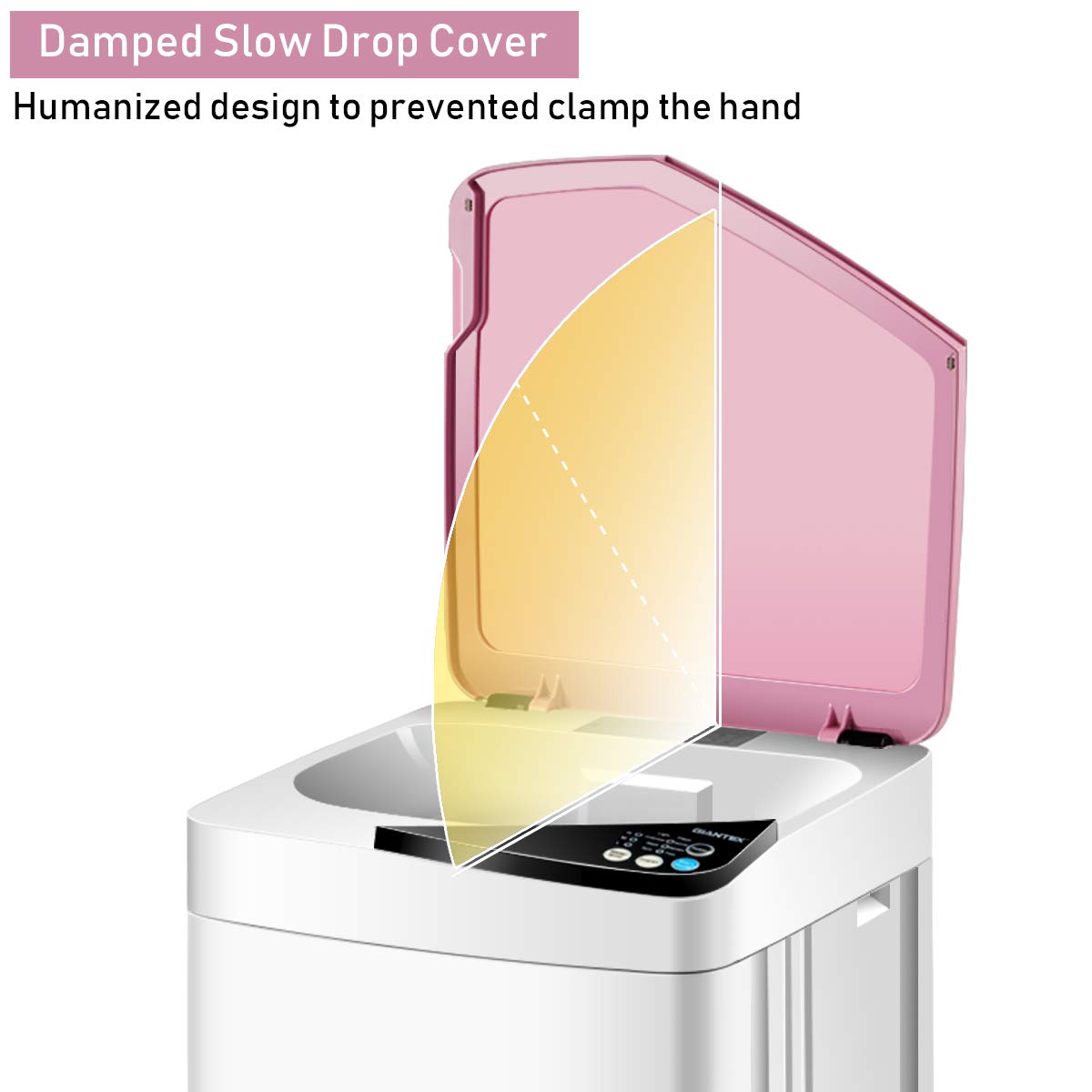 7.7 lbs Compact Full-Automatic Laundry Washing Machine (Pink)