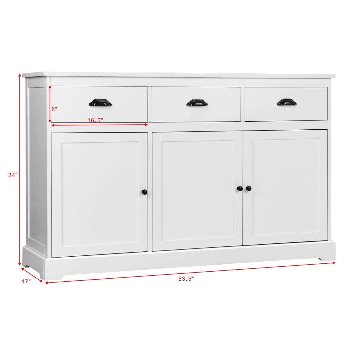 Giantex Sideboard Buffet Server Storage Cabinet Console Table