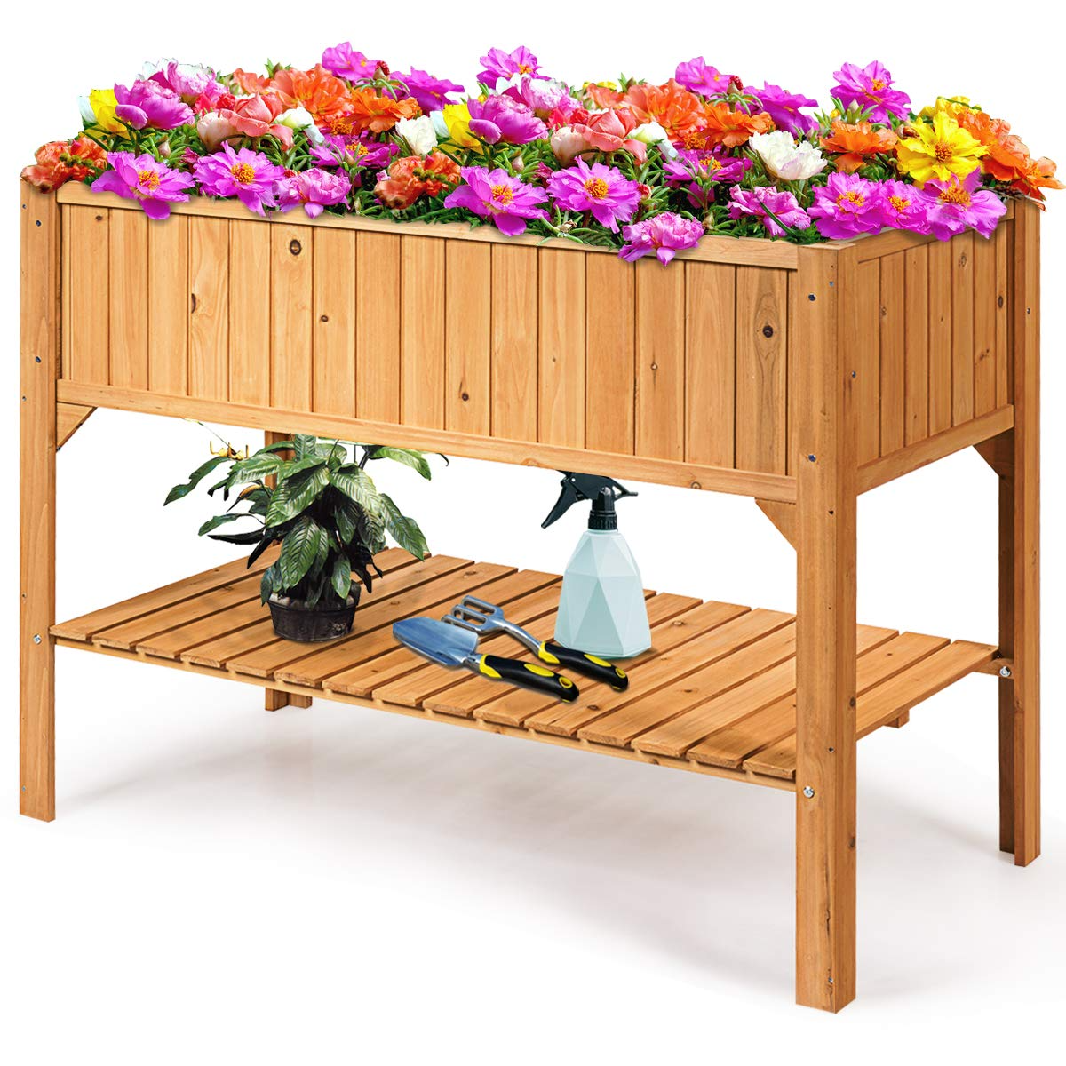 Raised Garden Planter Bed Box, 47" L x 22.5" W x 35.5" H