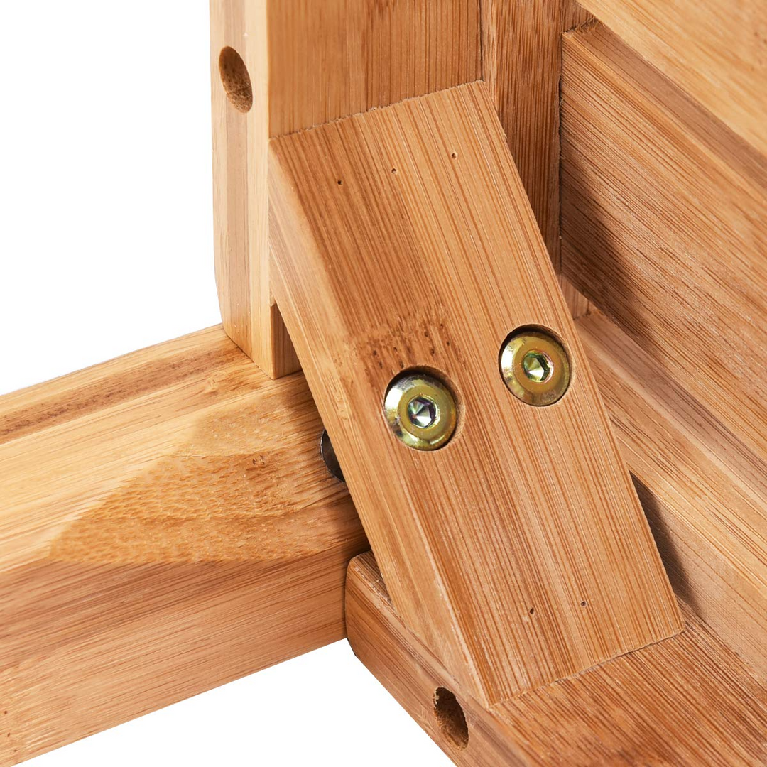 Bamboo Shower Bench Seat with Storage Shelf - Giantexus