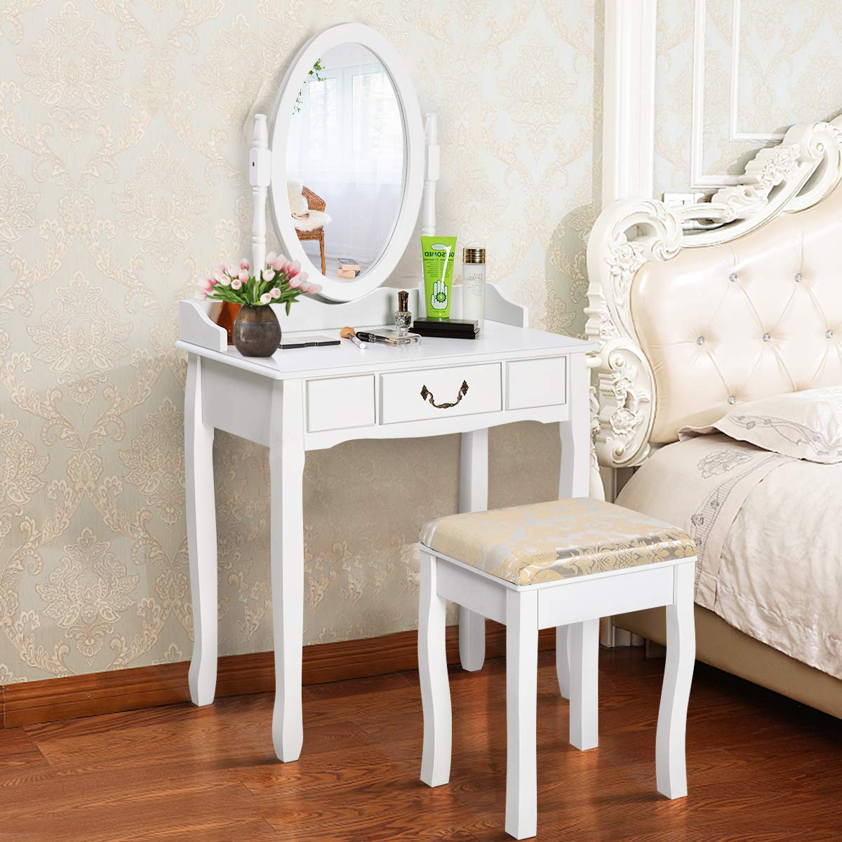 Giantex White Large Bedroom Vanities w/Drawer