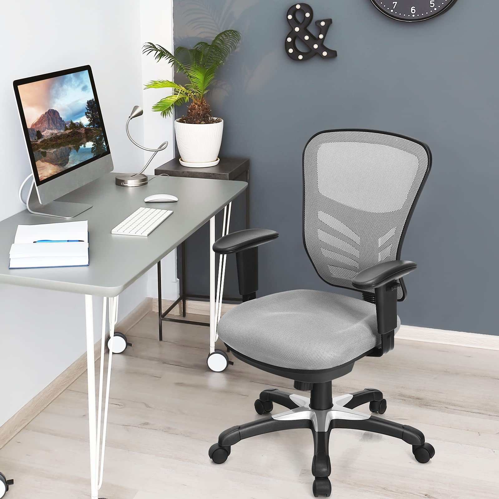 Giantex Seat Tilt Adjustment Office Chair for Working Studying Gaming