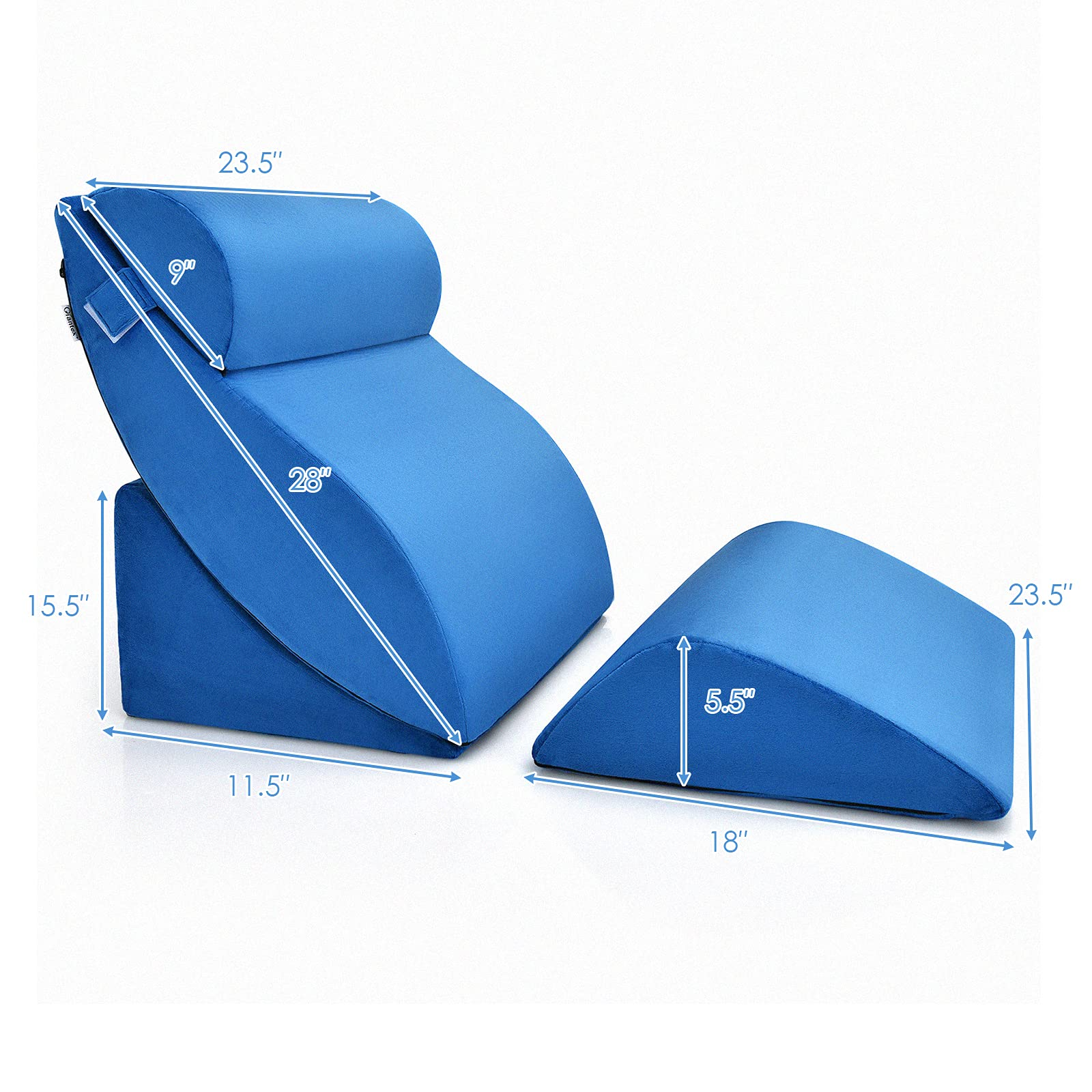 4 PCS Wedge Pillow Set - Giantex