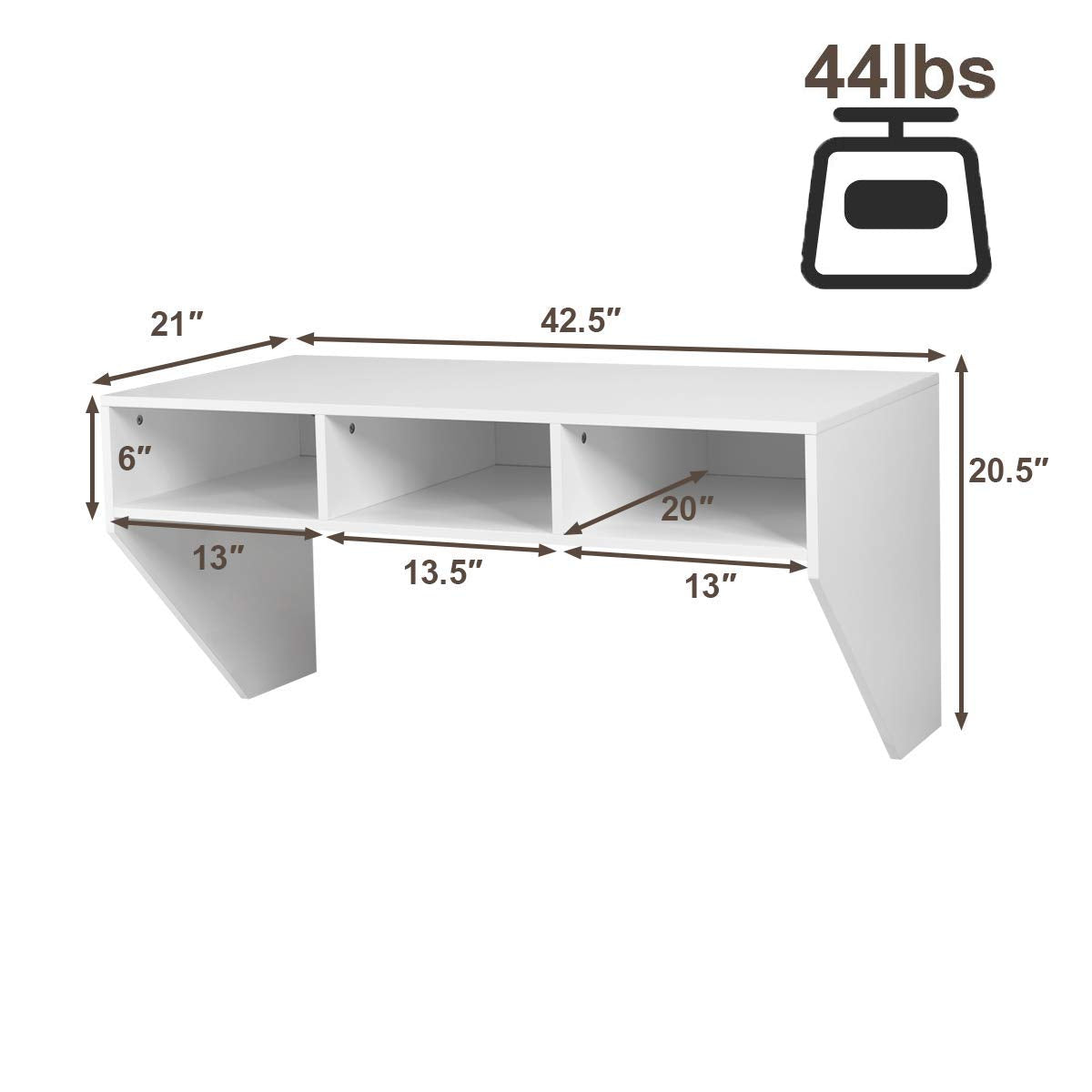 Giantex Wall Mounted Desk Floating Computer Desk