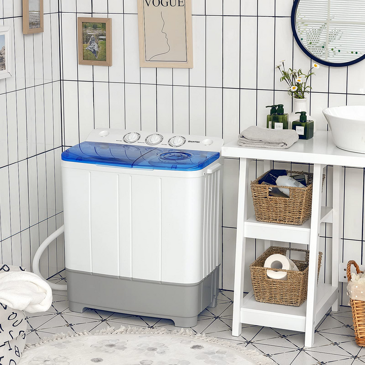 Dorm Apartment Semi-Automatic Twin Tub Mini Washer
