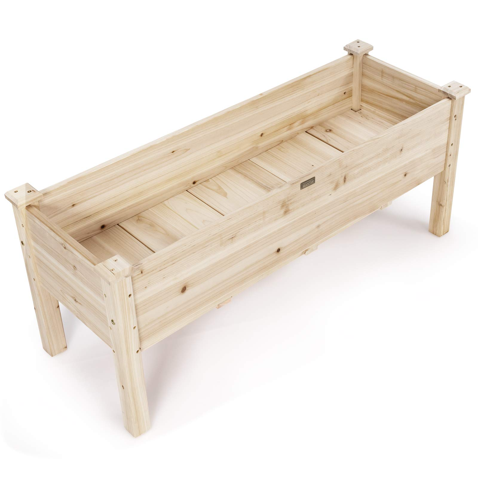 Wood Planter Box with Legs, 47.5"L x 17"W x 20"H
