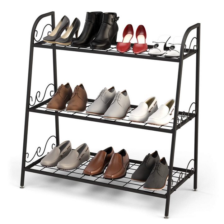 Giantex 3 Tier Metal Plant Stand, Indoor Outdoor Plant Shelf