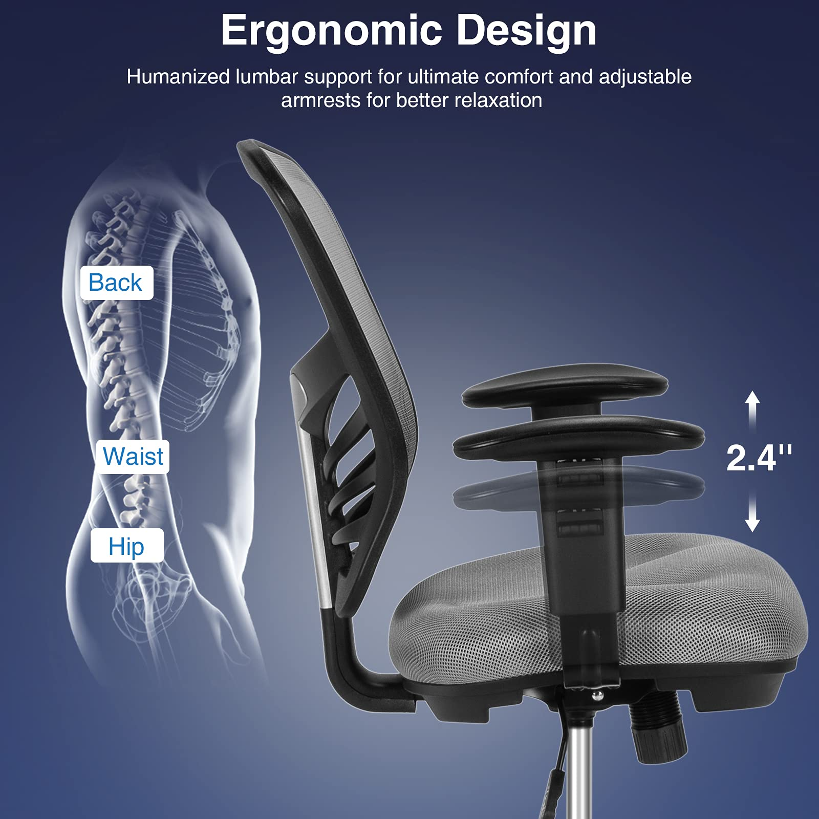 Giantex Mesh Drafting Chair, Standing Desk Chair