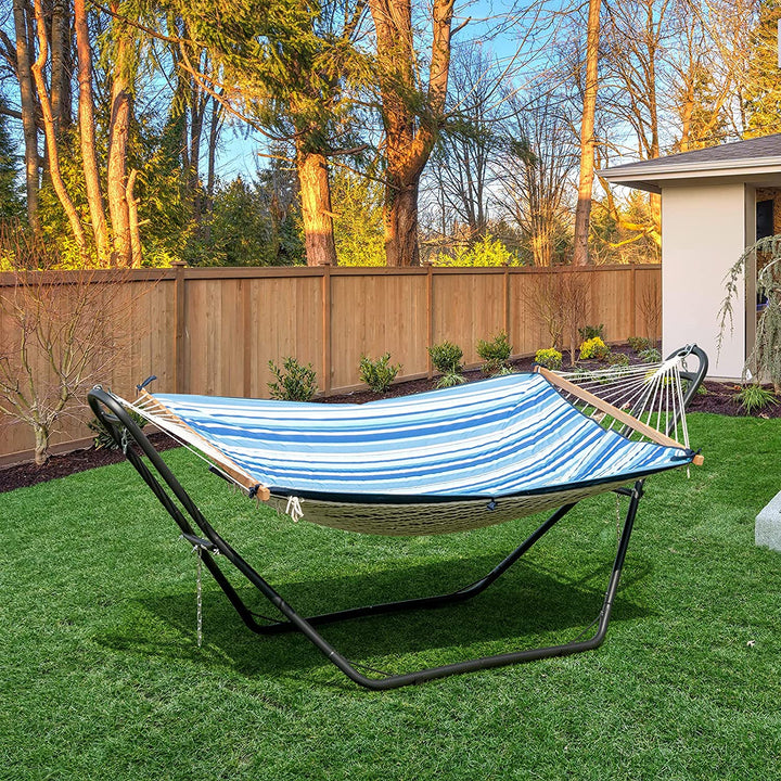 Giantex Multi-Use Universal Hammock Stand, 550LBS Capacity Adjustable Heavy Duty Hammock (Black)