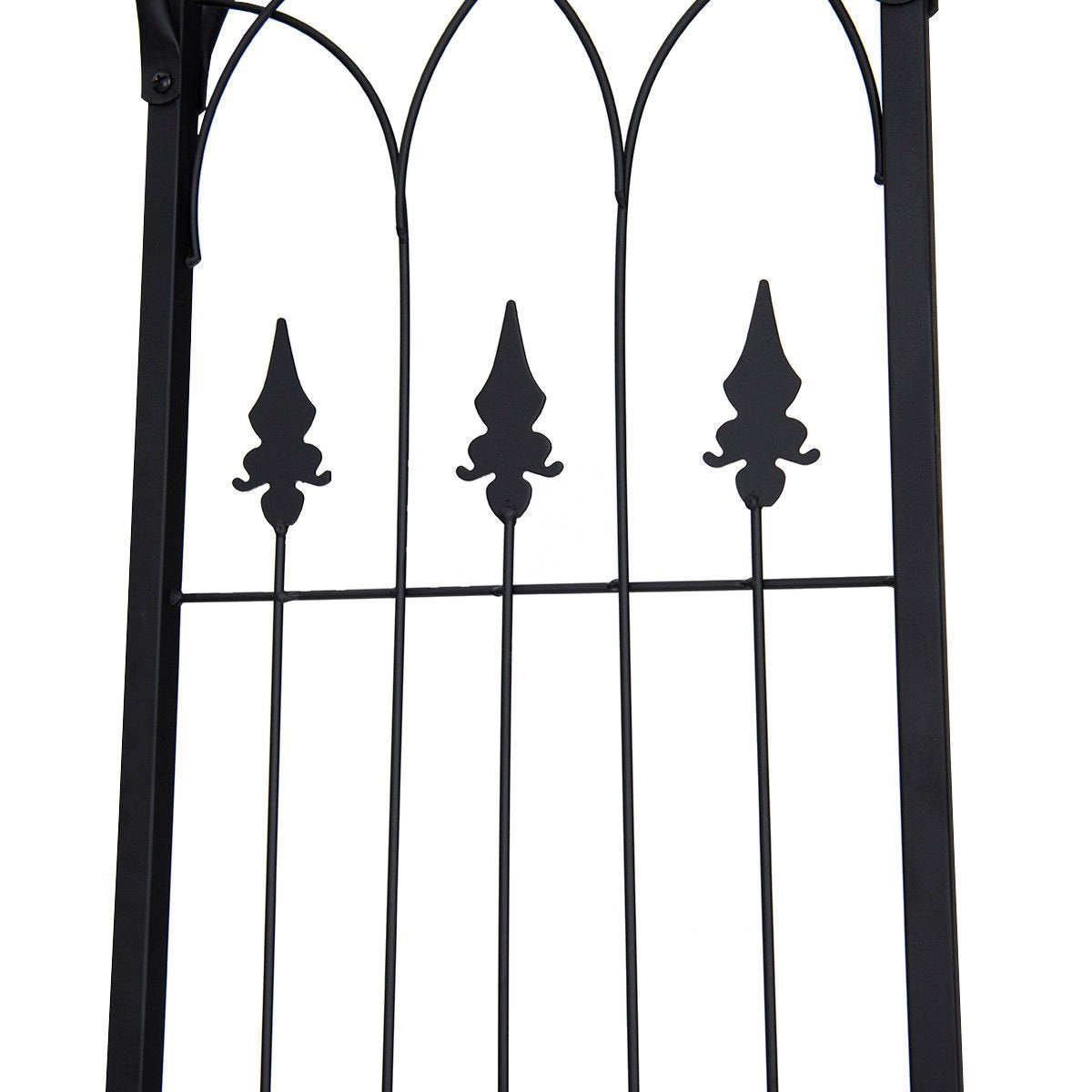 Giantex Metal Garden Arch, Wedding Arbor for Ceremony, Pergola Arbor Garden Trellis for Various Climbing Plant