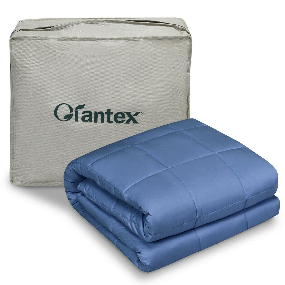 Cooling Weighted Blanket, Luxury Cooling Silk Sewed in Cotton, 41"x60" | 7lbs/10lbs