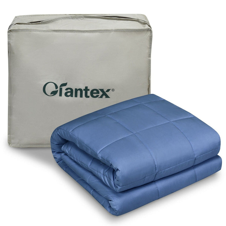 Cooling Weighted Blanket, Luxury Cooling Silk Sewed in Cotton, 41"x60" | 7lbs/10lbs