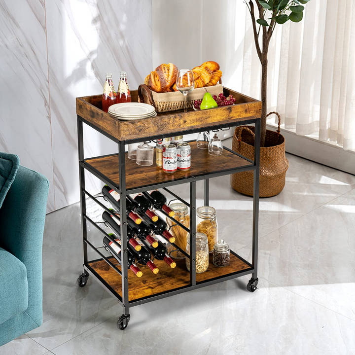 Giantex Island Cart, Rolling Kitchen Trolley