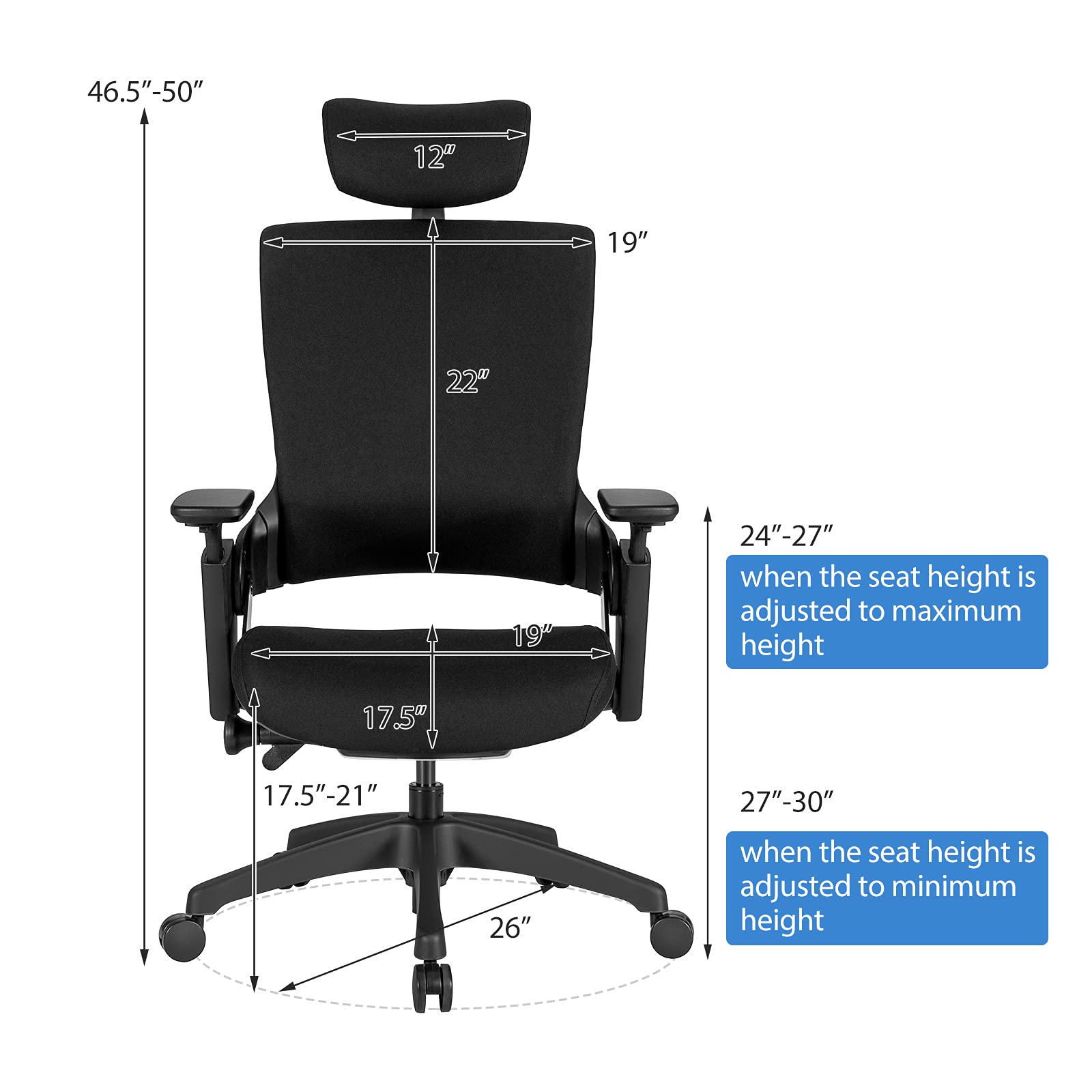 Giantex Home Office Desk Chair Swivel Executive Chair with Ergonomic High Back