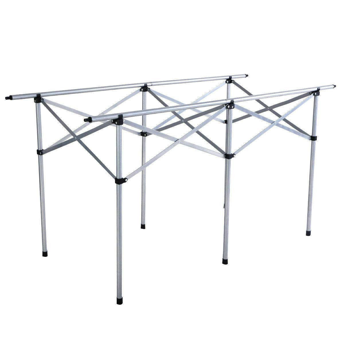 Giantex Folding Camping Table, Portable Picnic Table, Aluminium Patio Table