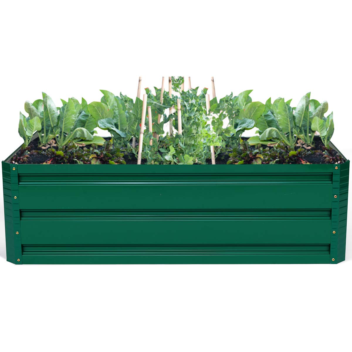 Dark Green Patio Raised Garden Bed (40" L x 32" W x 12" H)