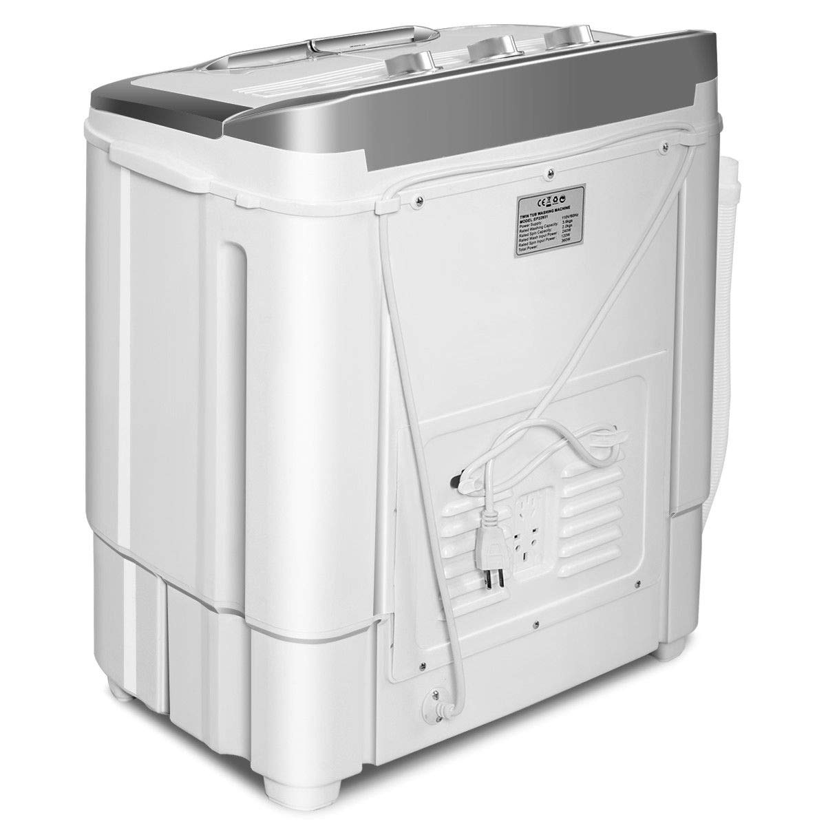 Portable Twin Tub Mini Clothes Washer Machine for Apartment