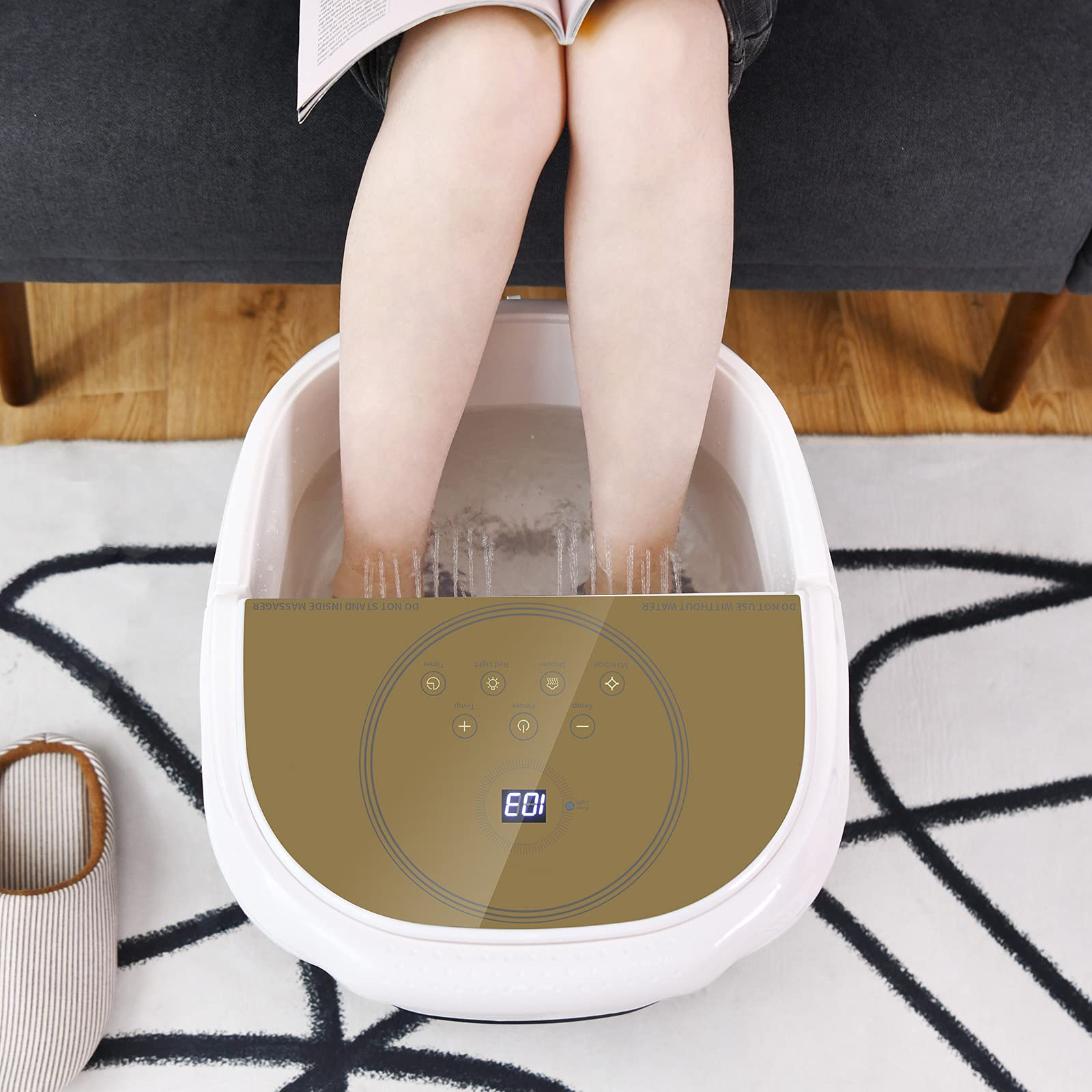 Foot Spa Bath Massager with Smart Panel - Giantex