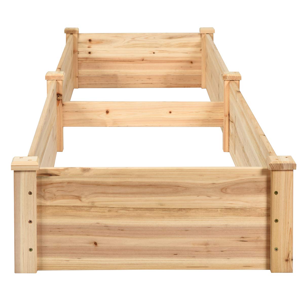 Raised Garden Bed Wood Planter Box, ( 97" x 25" x 10" )