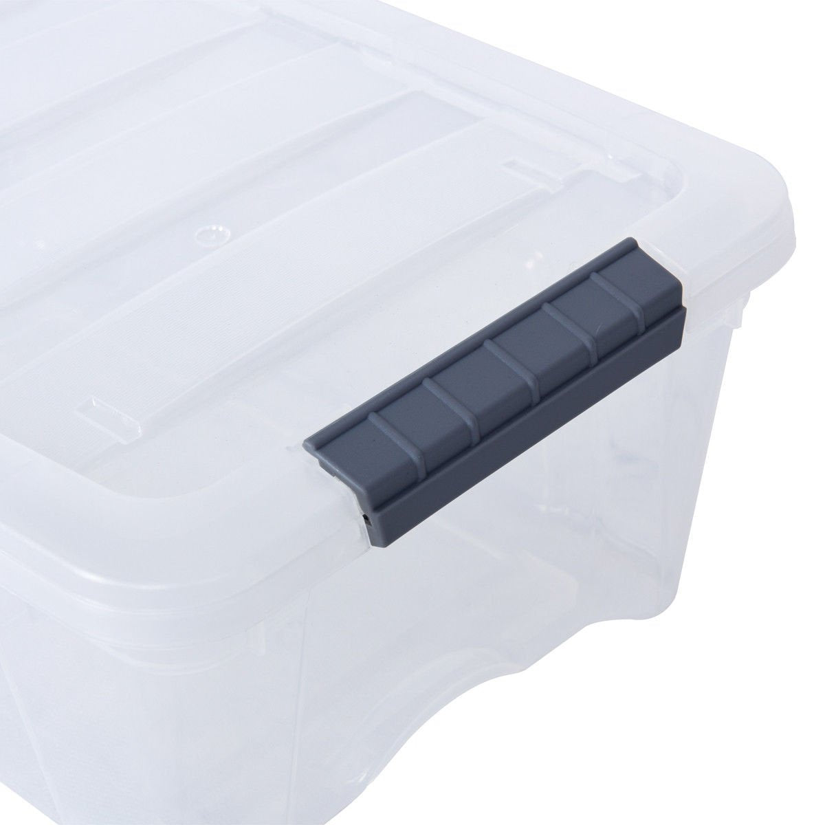 Giantex 12 Pack Storage Box Storage Tote Boxes W/Clear Lid 13 Quart / 12  Liter Each Liter Latch Stack Tubs Bins w/Clear Lid Latches Handles