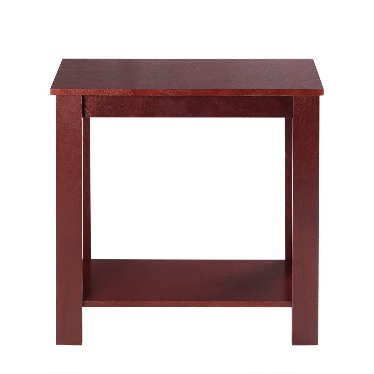 Giantex Chairside Table Nightstand W/Shelf Telephone Table Coffee Bedside Sofa Table