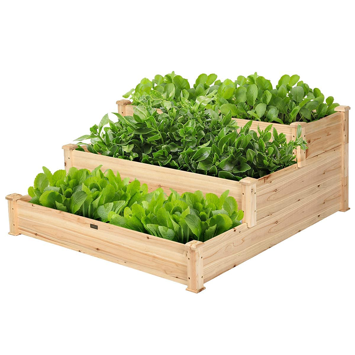 3 Tier Raised Garden Bed, 49'' x 49'' x 22"  (L x W x H)