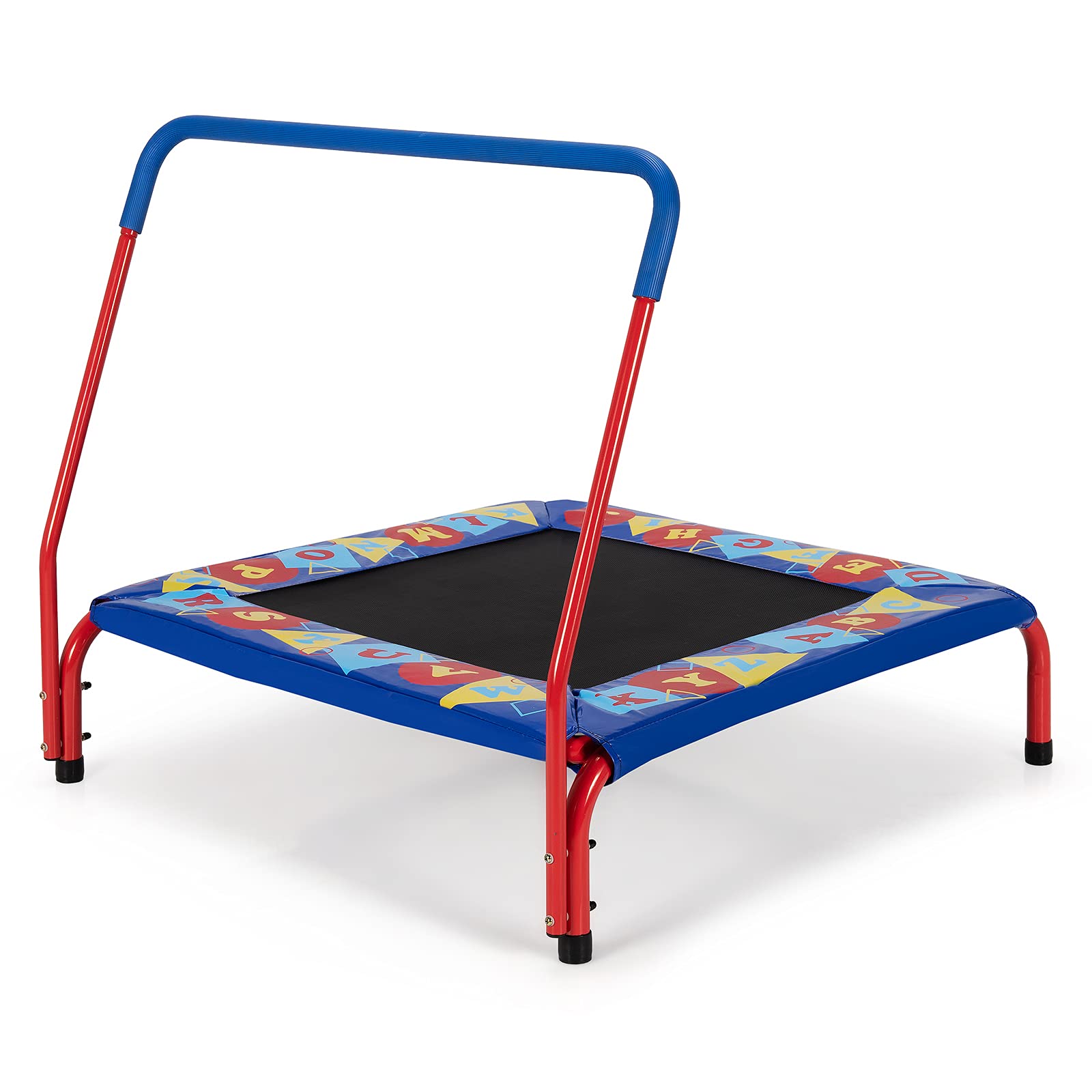 ASTM Approved Square Workout Rebounder Trampoline with Safety Padded Cover